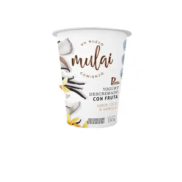 Mulai Yogurt Descremado Coco Vainilla