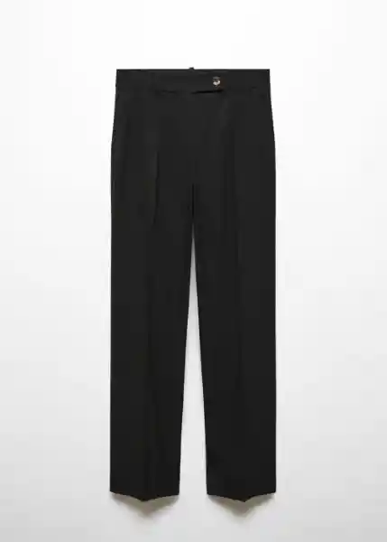 Pantalón Leo Negro Talla 46 Mujer Mango