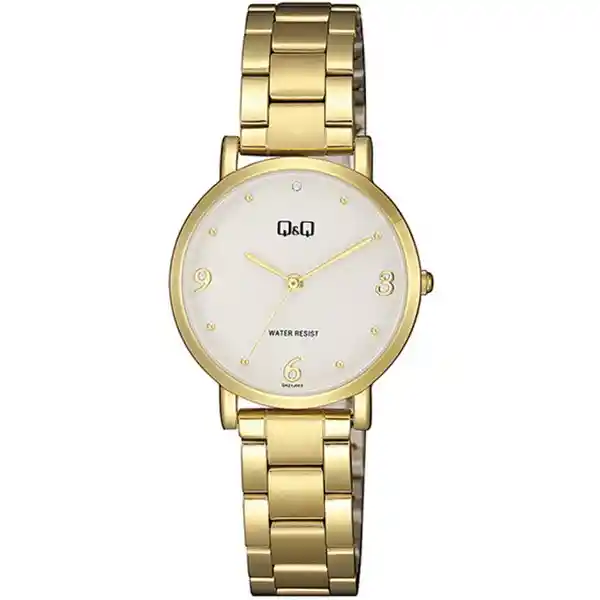 Q&Q Reloj Dorado Para Mujer Qa21J003Y