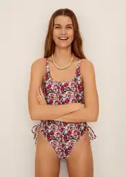 Mango Vestido Bañador June Rojo Talla S