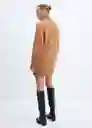 Vestido Taldora Camel Talla L Mujer Mango