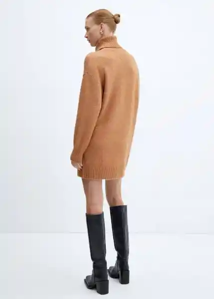 Vestido Taldora Camel Talla L Mujer Mango