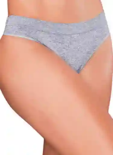 Cachet Panty Tanga Clásica Gris Jaspe Talla M