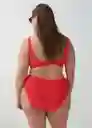 Top Bikini Virgilp Rojo Talla 27 Mujer Mango