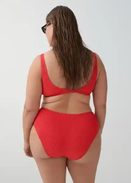 Top Bikini Virgilp Rojo Talla 27 Mujer Mango