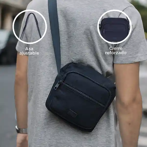 Bolso Crossbody Serie Neutral Style Azul Marino Miniso