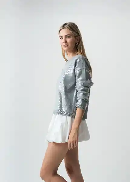 Saco Tejido Husky Mujer Gris L 483G013 Naf Naf
