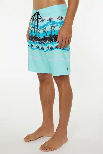 ONeill Short de Baño Hyperfreak Heist Print Am Aquamarine T. 30