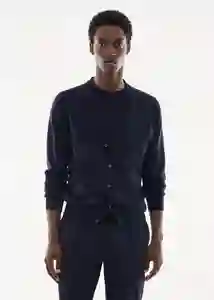 Chaleco Willyg Navy Talla L Hombre Mango