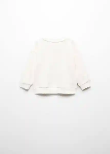 Sudadera Flyb Off Niñas White Talla 70 Mango