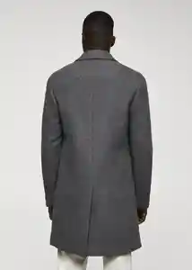 Abrigo Haki Gris Claro Vigoré Talla M Hombre Mango