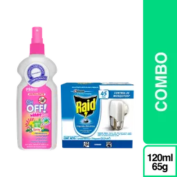 Combo Repelente Stay Off! Niños + Raid Líquido 65 g