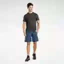 Reebok Camisa Athlete Tee 2.0 Rbk-Chill Hombre Azul Talla S
