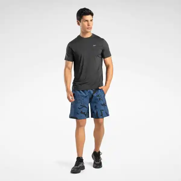 Reebok Camisa Athlete Tee 2.0 Rbk-Chill Hombre Azul Talla S