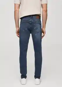 Jean Jude Indigo Talla 36 Hombre Mango