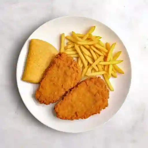 Cuarto 1/4 Pollo Broaster (2 Piezas)