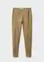 Pantalón Legging Elina Khaki Talla S Mujer Mango