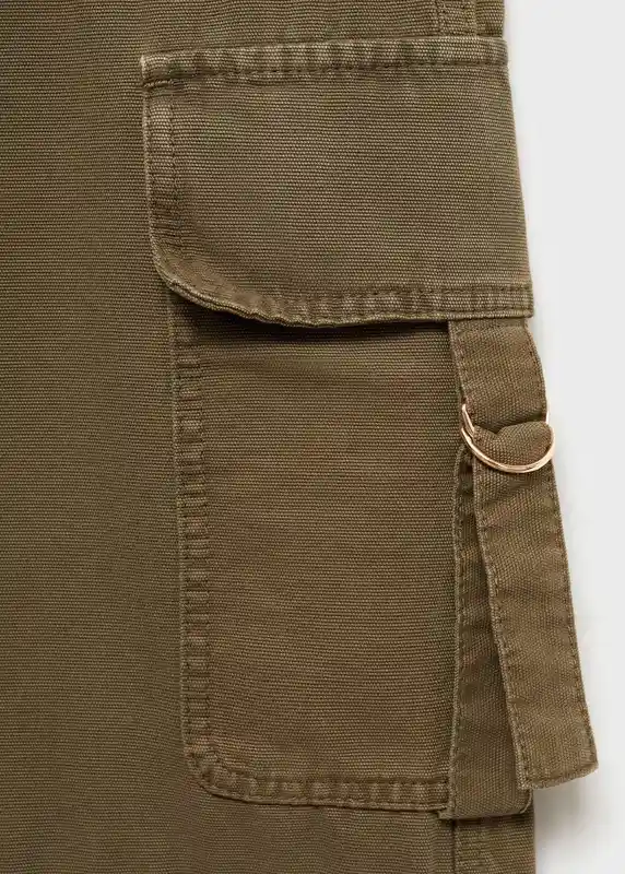 Jean Sophie Khaki Talla 36 Mujer Mango