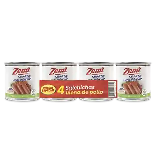 Zenu Salchicha Viena Pollo