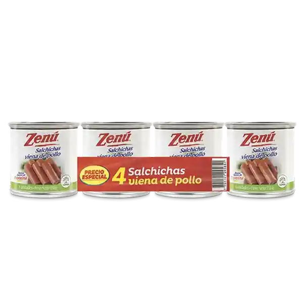 Zenu Salchicha Viena Pollo