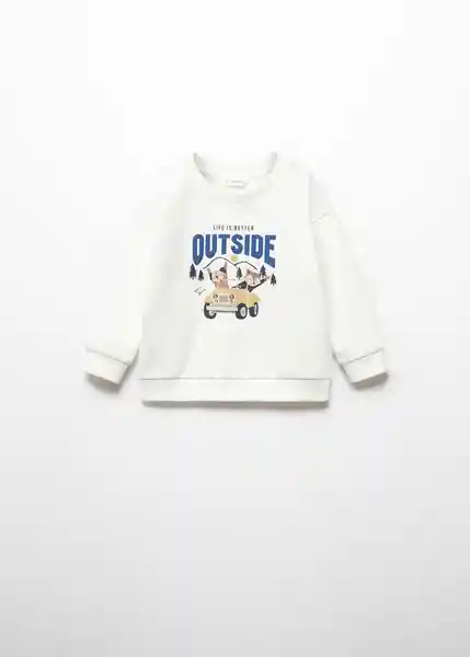 Sudadera Outside Off White Talla 66 Niños Mango