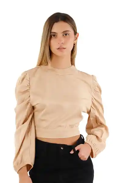 Top Cloe Toupe Talla XS Mercedes Campuzano