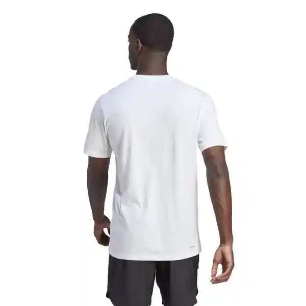 Adidas Camiseta Tr-es Fr Logo Para Hombre Blanco Talla L