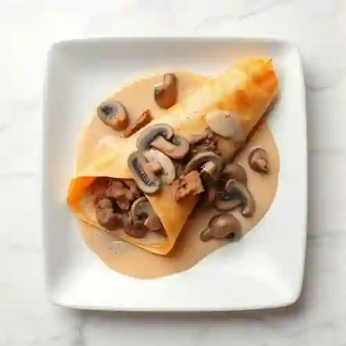 Crepe de Ternera y Champiñones