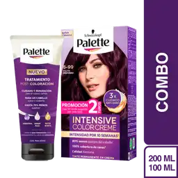 Combo Tinte Palette Creme 6-99 Violeta Profundo + Tratamiento
