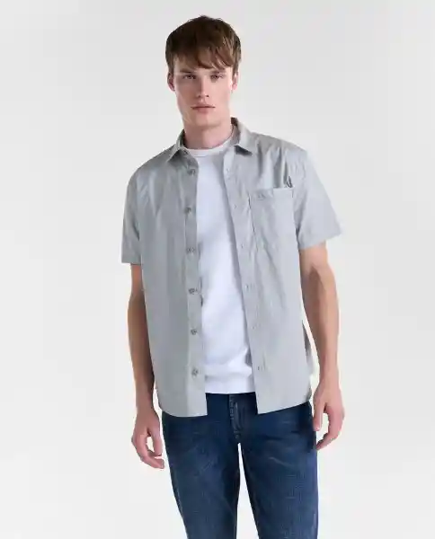 Camisa Hombre Gris Talla L 819G000_GRI154704 Americanino