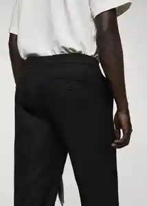 Pantalón Ares Negro Talla 44 Hombre Mango