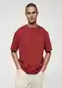 Camiseta Luckysr-H Rojo Talla L Hombre Mango