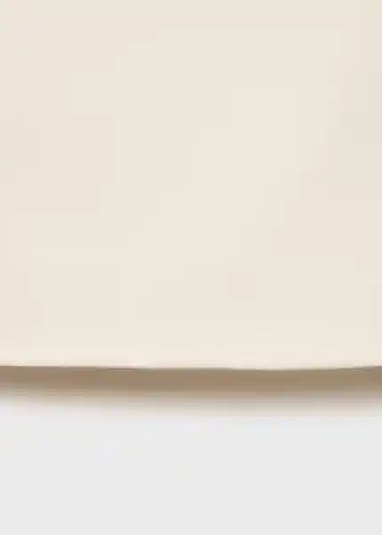 Top Bacara Blanco Talla M Mujer Mango