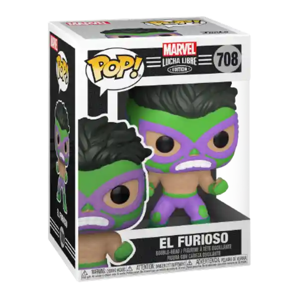 Funko Pop Figura Coleccionable El Furioso Marvel Lucha Libre 708