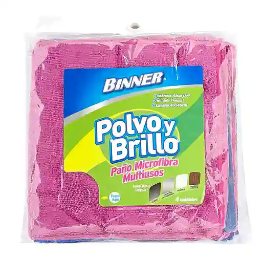 Binner Paño Microfibra Multiusos Polvo Brillo