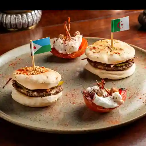 Mini hamburguesas del medio oriente