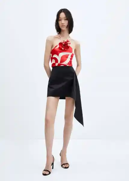 Top Rosh Rojo Talla XL Mujer Mango