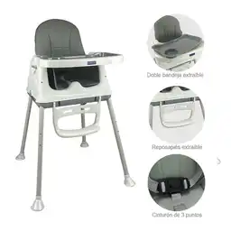 SiHappy Baby Zoe lla Comedor 3 en 1 Null Gris