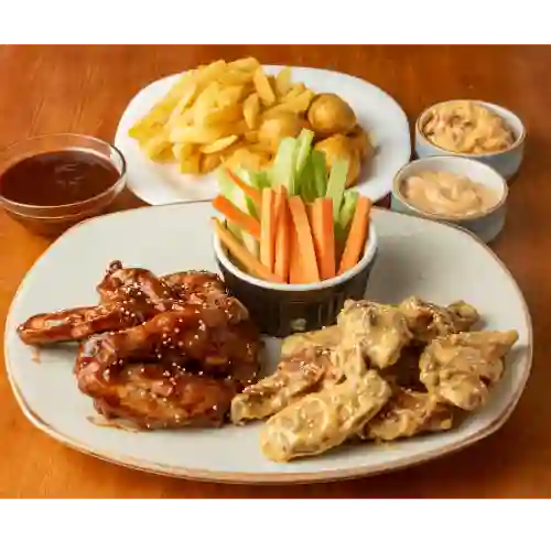 16 Piezas de Alitas Mas Gaseosa Litro