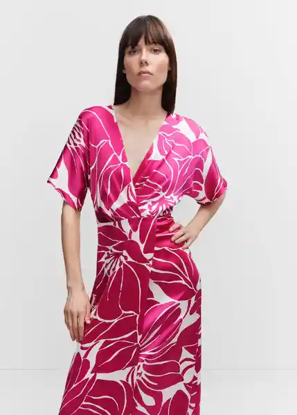 Vestido Fucsia Fucsia Talla XS Mujer Mango