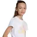 Adidas Camiseta Manga Corta Flwr T de Niña Blanco Talla S