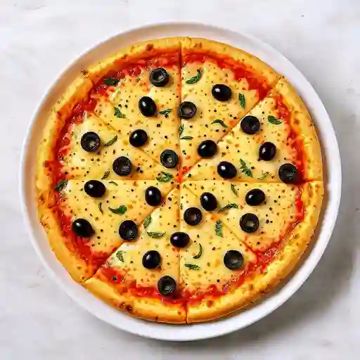 Pizza Grande de Queso y Aceitunas