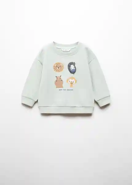 Buzo Sudadera Sábana Aqua Talla 97 Niños Mango