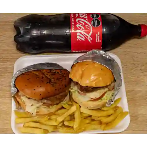 2 Burger Clásica & Papas Fritas Gaseo 1