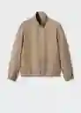 Chaqueta Pula Beige Talla XXL Hombre Mango