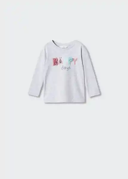 Camiseta Cupcake Gris Medio Vigoré Talla 72 Niñas Mango