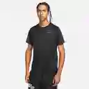 Nike Camiseta M Df Miler Breathe Ss Para Hombre Negro Talla XL