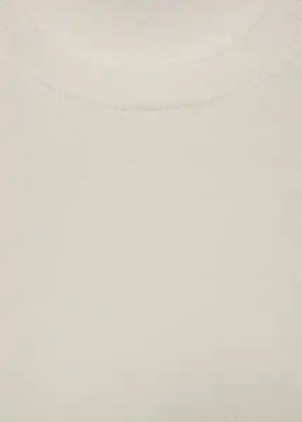 Camiseta Tricot Arraona Off White Talla XL Hombre Mango