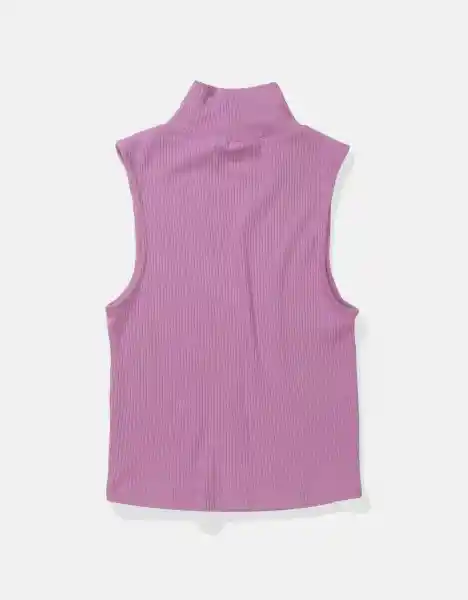 Camiseta Cuello Alto Mujer Morado Talla: Small American Eagle