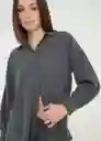 Camisa Nanni Mujer Gris Ceniza Talla M 419g327 Naf Naf